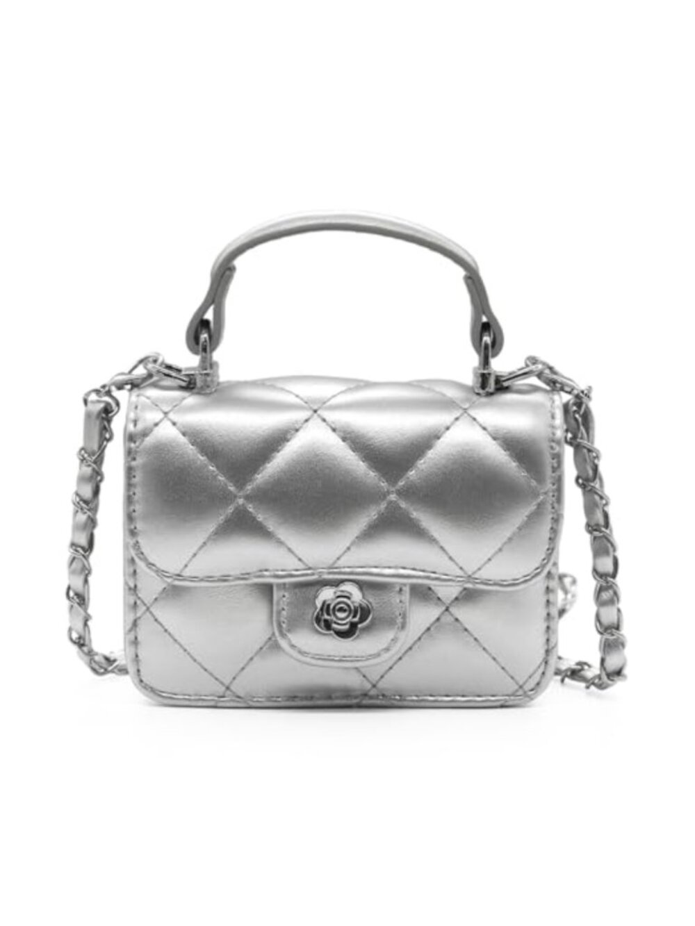 Mini PU Leather Quilted Belt Bag Chain Crossbody Waist Tote Fanny Pack